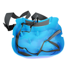 Close-up of polypropylene material and belt strap on Aventik Eupheng fly line basket