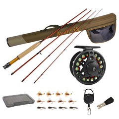 Aventik Extreme fly fishing combo: rod handle close-up for comfortable casting and precise control.
