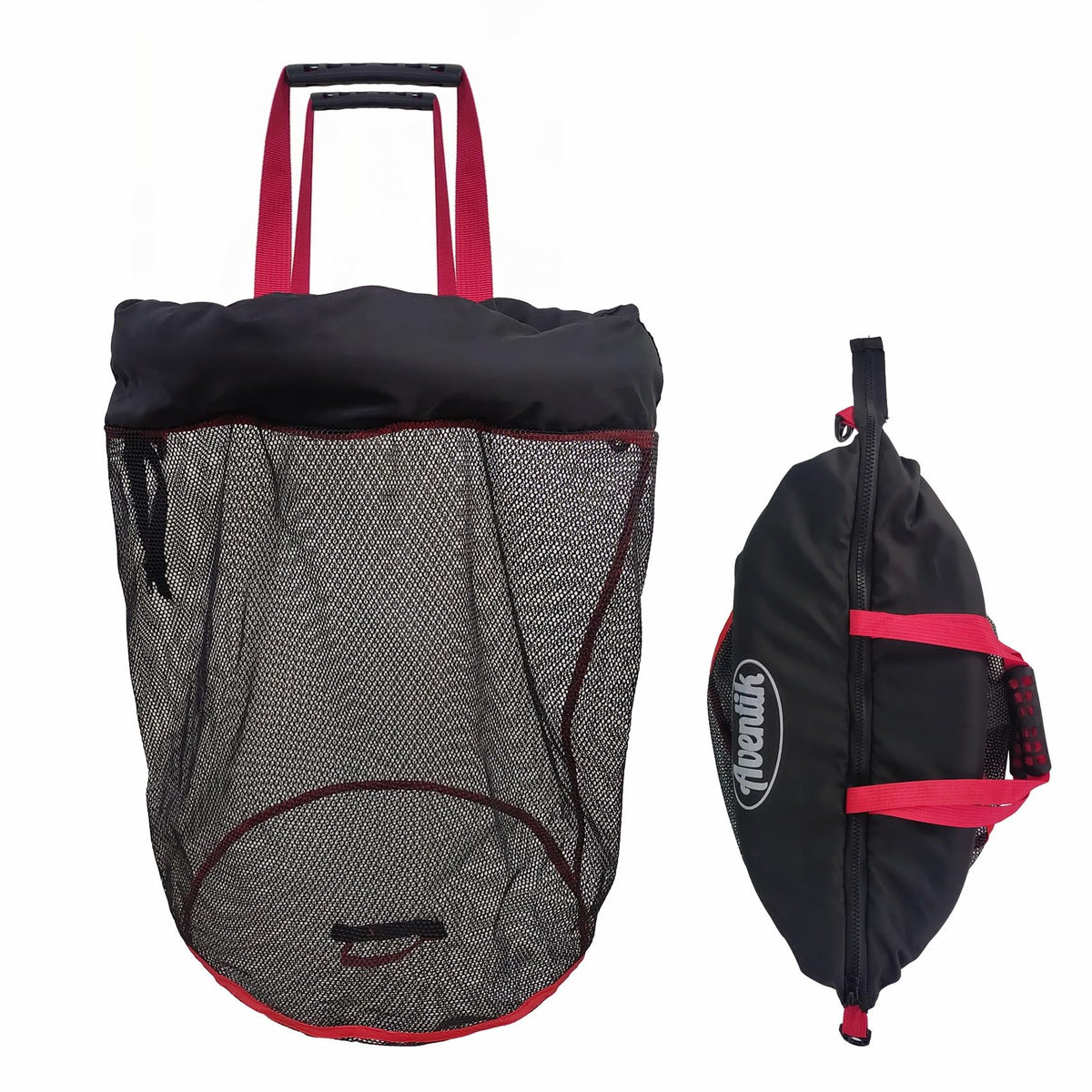 Aventik Fishing Net Bait Basket mounted on a boat