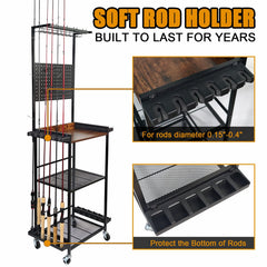 Aventik EVA foam rod slots cushion and protect rods during storage and transport.