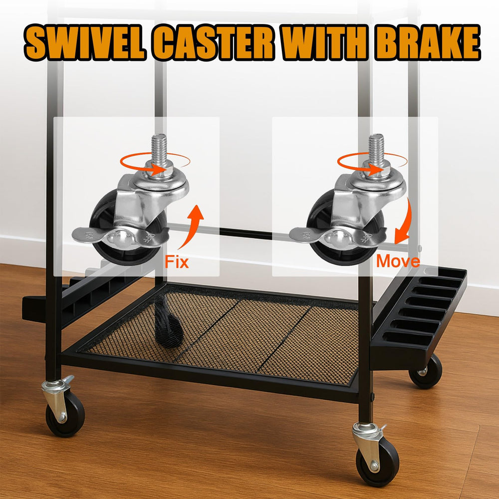 Aventik organized garage setup helps save space and speed gear access.