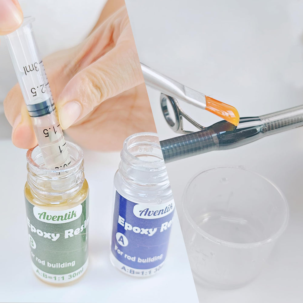 In-use view of Aventik Fishing Rod Repair Kit repairing a rod