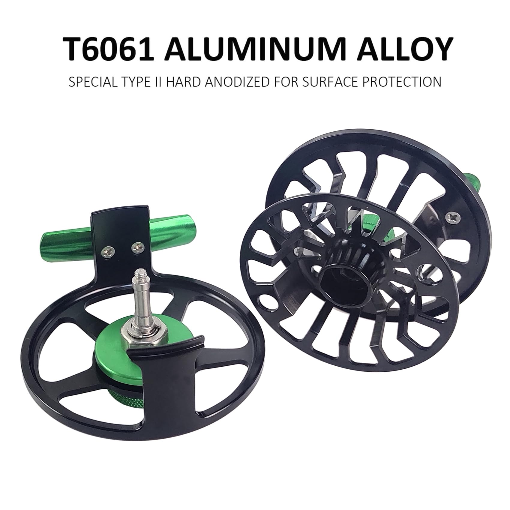 Aventik FLK II reel quick-release spool facilitates fast spool changes.
