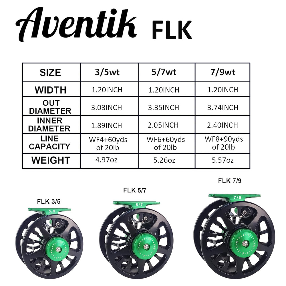 Aventik FLK II reel side profile highlighting slim balanced form.