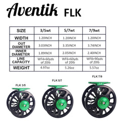 Aventik FLK II reel side profile highlighting slim balanced form.