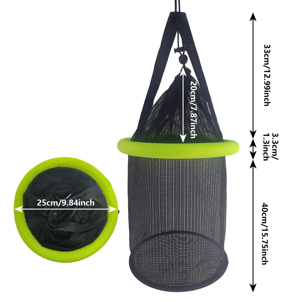Top view showing collapsible design