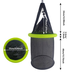 Top view showing collapsible design