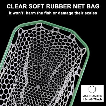 Aventik magnetic clip lanyard keeps the net within reach on the boat or bank.