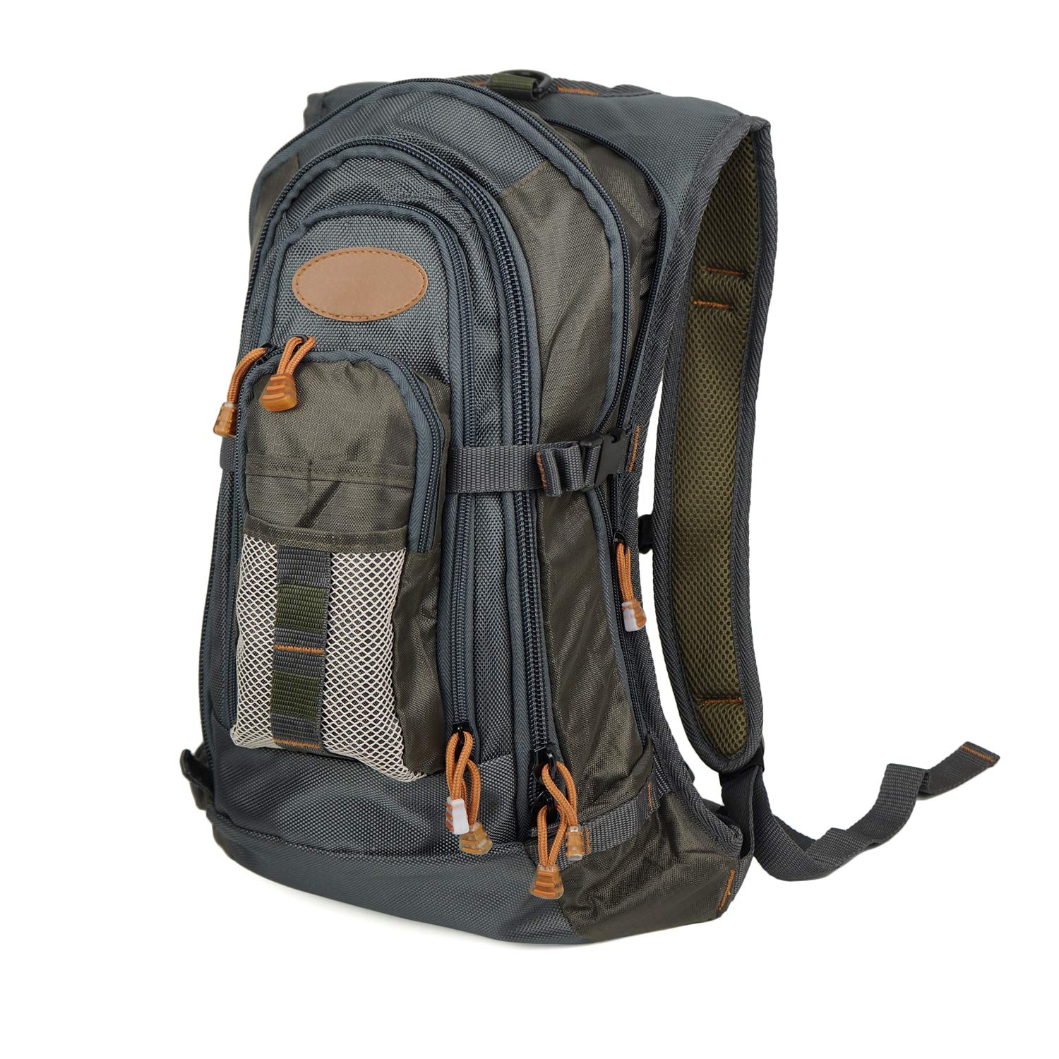 Side view highlighting pockets and mesh ventilation