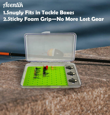 Self-adhesive sponge attachments included for secure storage