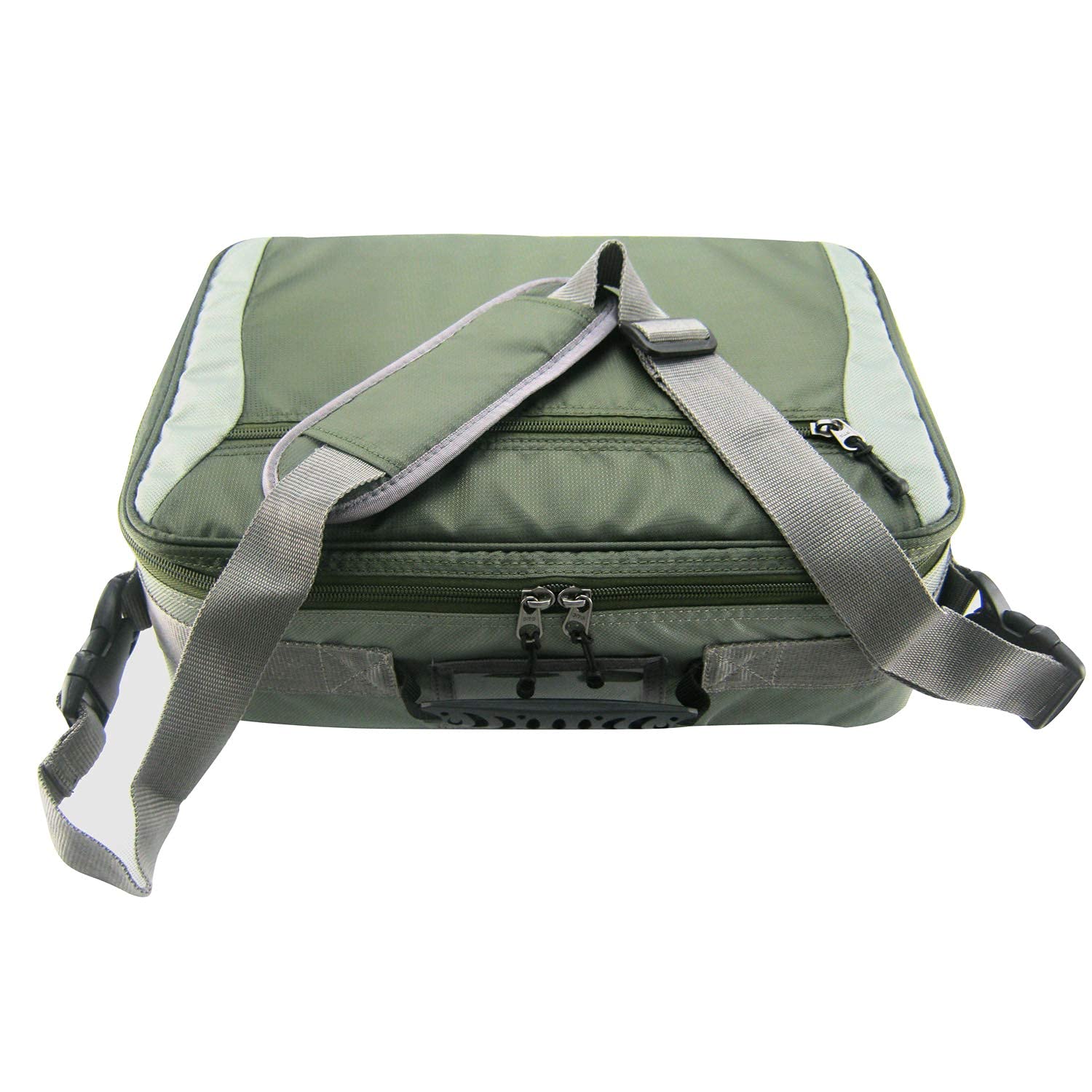 Aventik Mag Reel Case padded adjustable strap for comfortable carrying.