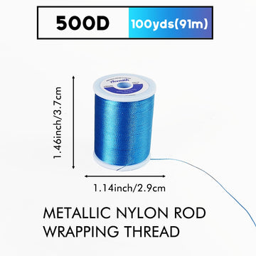 Aventik metallic thread spool - silver color