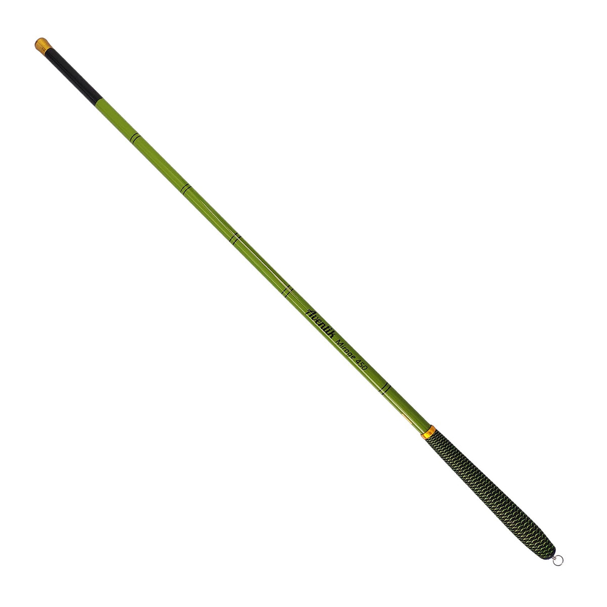 Aventik Mirage green-finish rod on water enables precise casting and quick setup.