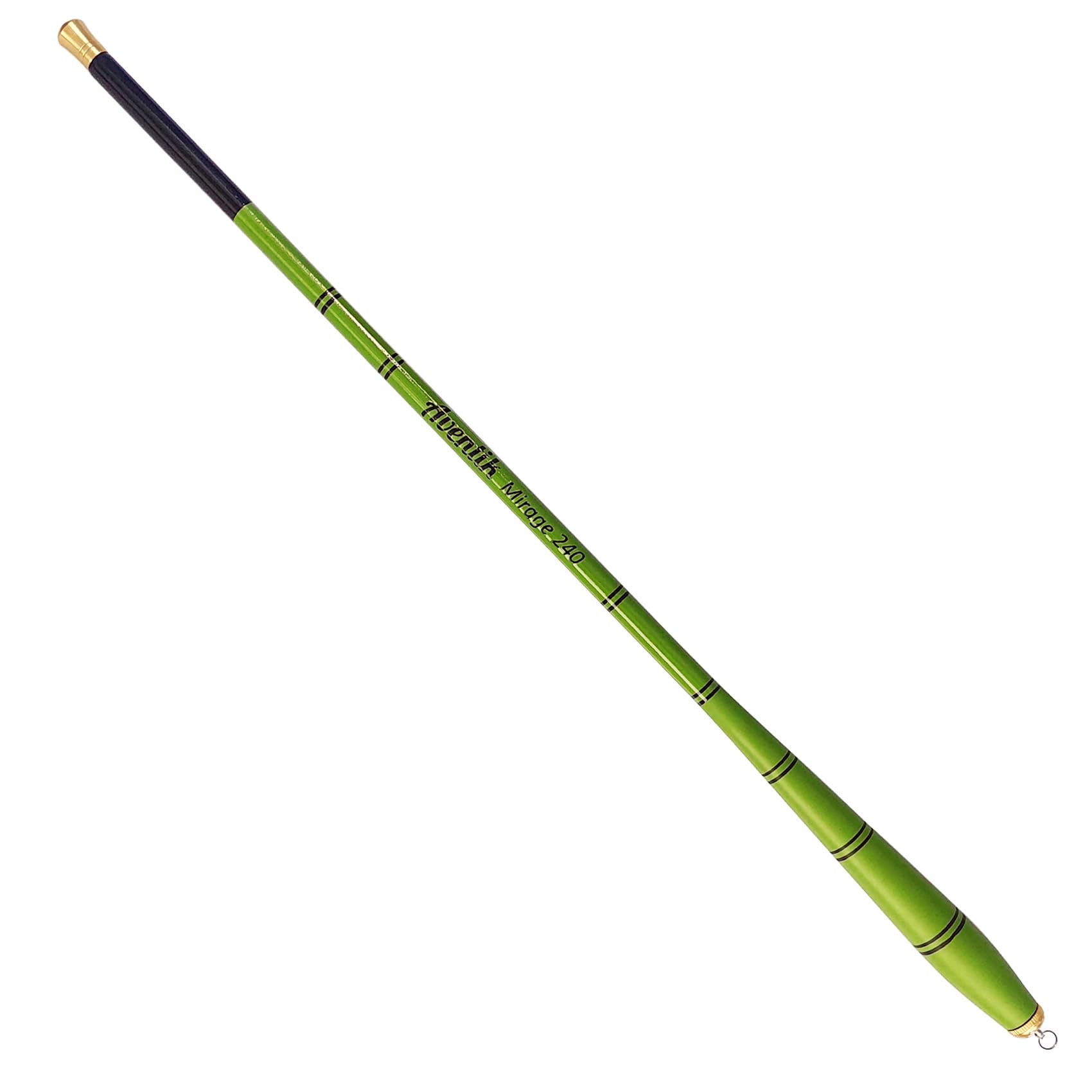 Aventik Mirage telescopic rod green compact-pack for on-the-go anglers.