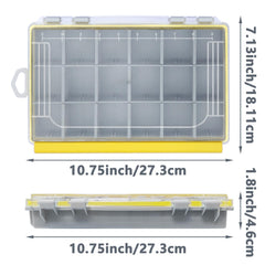 Interior with adjustable removable dividers for tackle organization