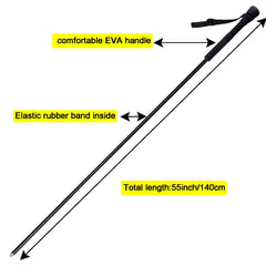 Aventik wading staff folded-compact demonstrates easy transport and quick deployment