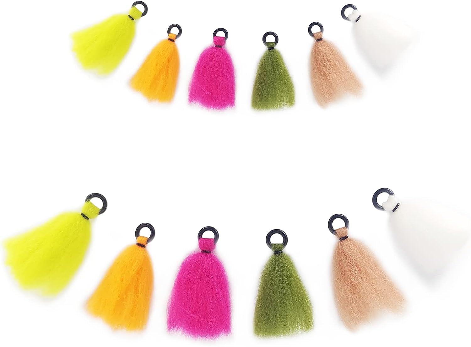 Aventik Wool fly fishing indicators in assorted colors and sizes
