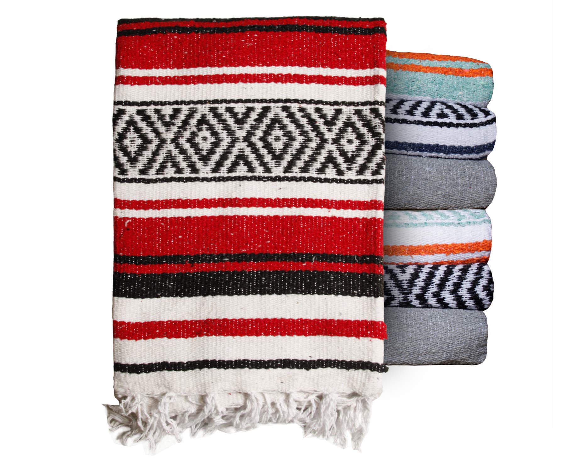 $averPak BodyForge blanket front view shows bold red, black, white tones for warmth and style.