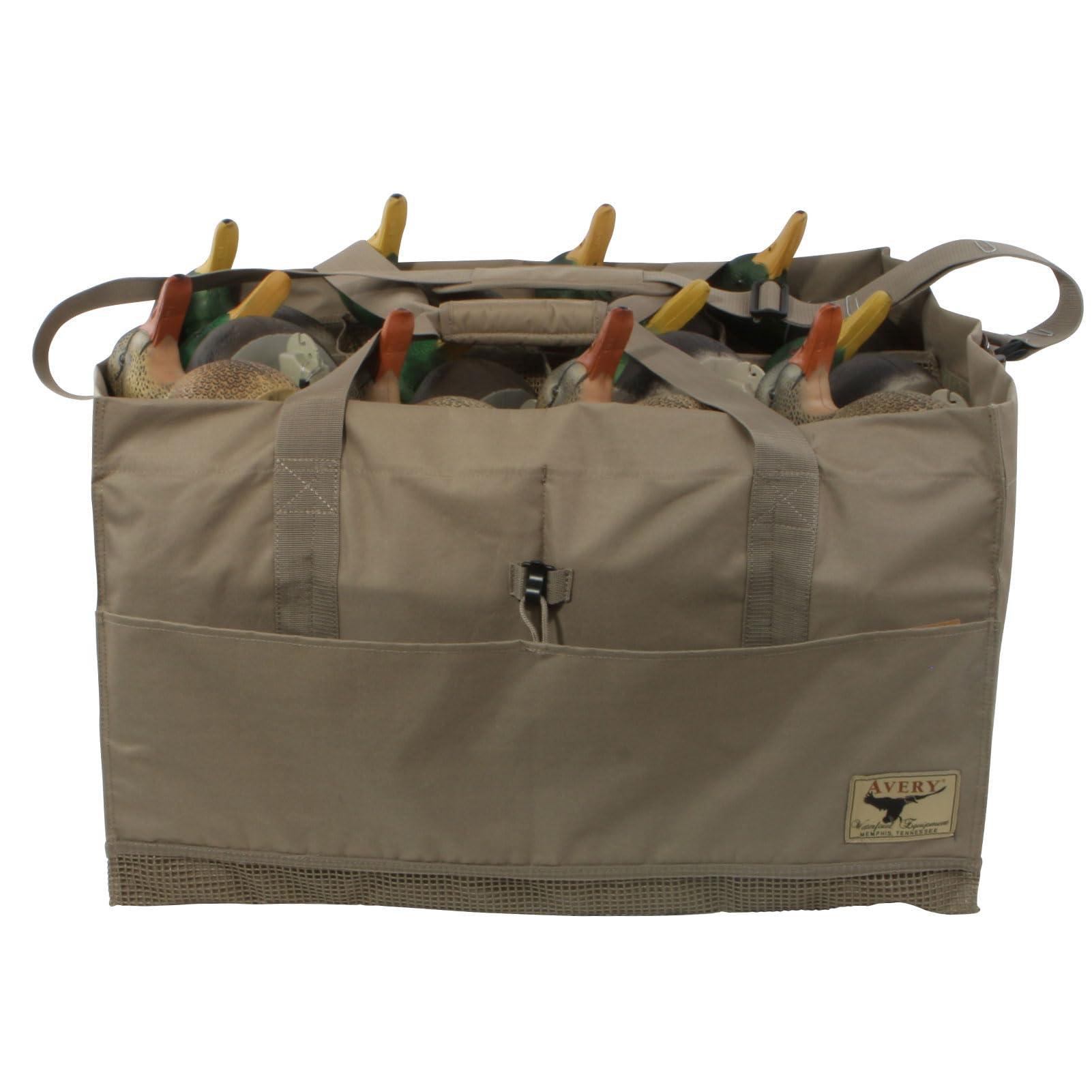 Avery duck decoy bag with adjustable, non-slip strap for comfortable field carry