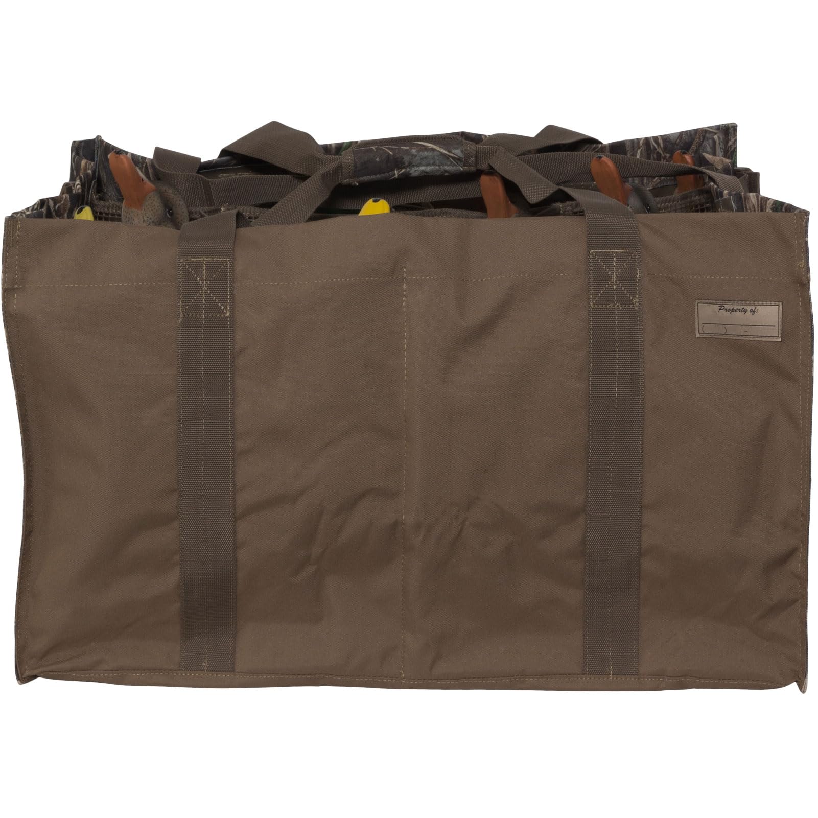 Avery 12-Slot Duck Decoy Bag, durable material resists wear in marsh and woods.