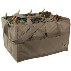 Twelve 6.5x6.5x13.5 inch compartments fit standard duck decoys