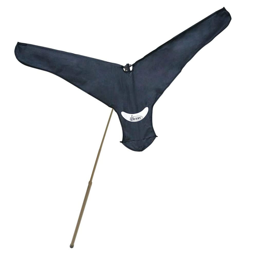 Avery extendable fiberglass pole with flag for waterfowl decoy setups, elevates visibility and realism