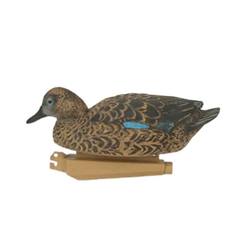 Avery GHG rice field use decoy set in action among tall grasses.