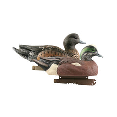 Avery GHG Hunter Series Wigeon life-size decoys showing four drakes and two hens for realistic spread