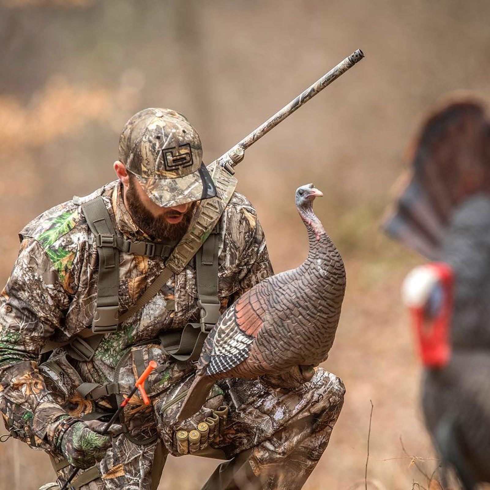 Avery GHG RealMotion stake demonstrating wind-resilient decoy motion.