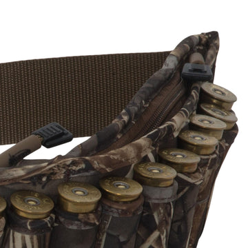Avery Neoprene Powerbelt featuring 25 shell loops keeps ammo within easy reach.
