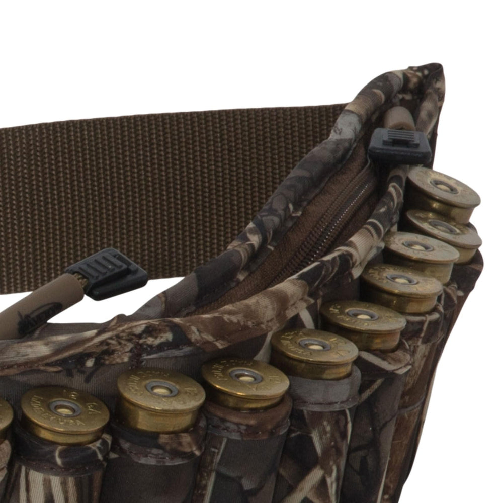 Avery Neoprene Powerbelt featuring 25 shell loops keeps ammo within easy reach.