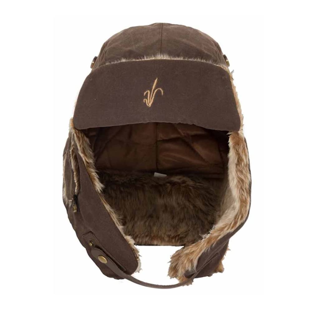 Avery Outdoors Heritage bomber trapper hat marsh brown with warm sherpa lining for cold days