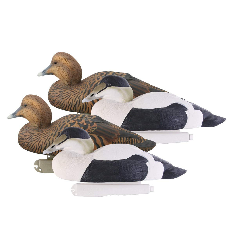 Avery PG Eiders decoy close-up with ultra-realistic carvings for lifelike lure.