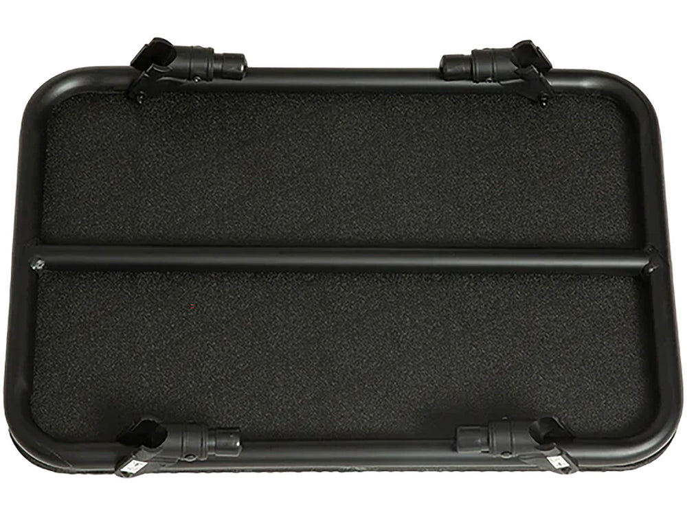 Avery Place Board with folded legs for easy transport and storage.