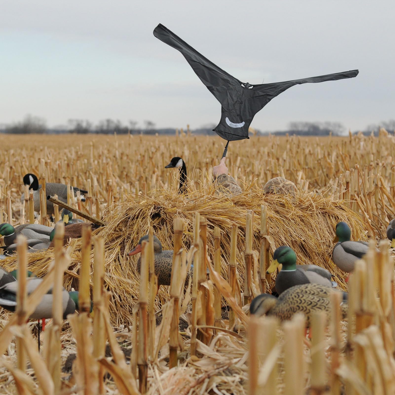 Avery Power Flag in field use demonstrates easy deployment and visible presence.