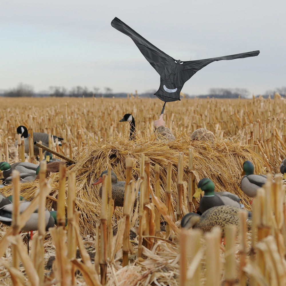 Avery Power Flag in field use demonstrates easy deployment and visible presence.