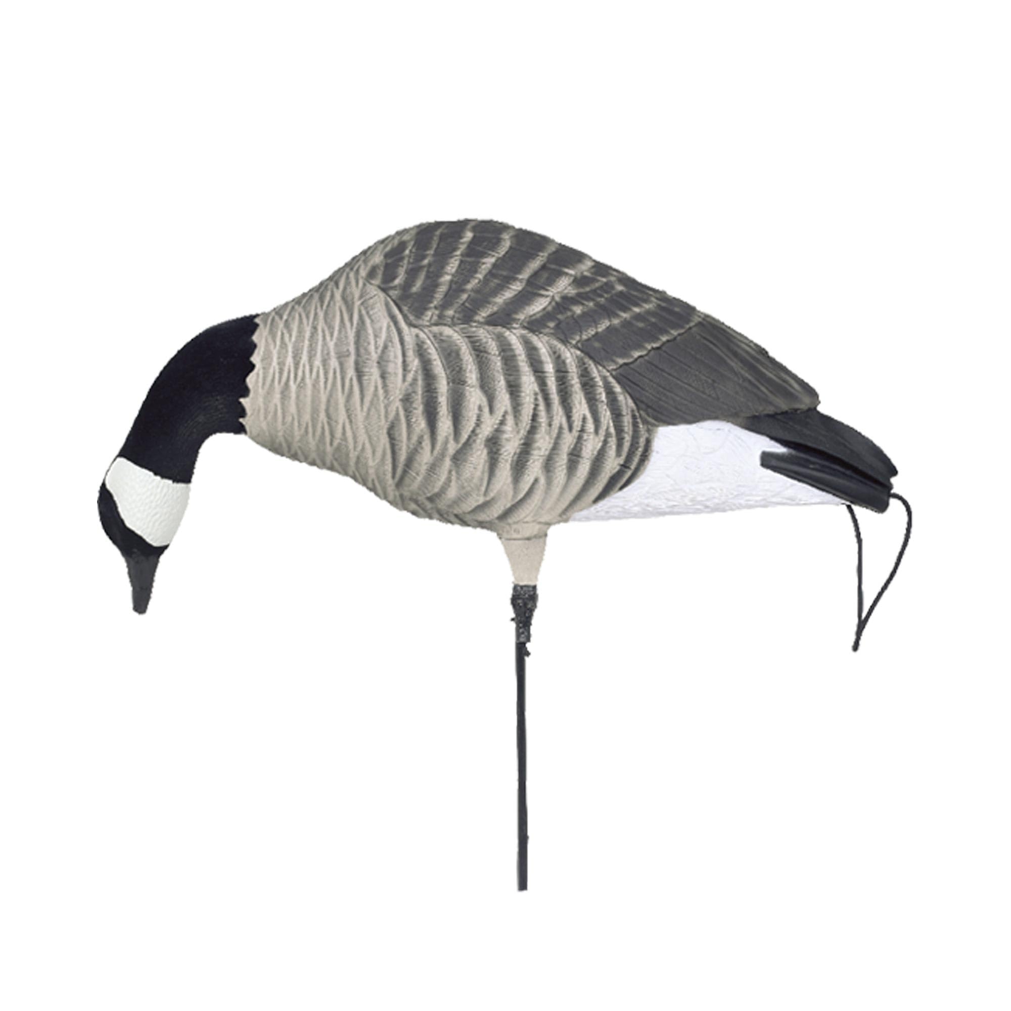 Avery Pro-Flex harvester decoy on motion stake brings lifelike sway in windy fields.