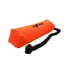 Avery Sporting Dog bumper side view orange 2in, ideal for land and water practice.