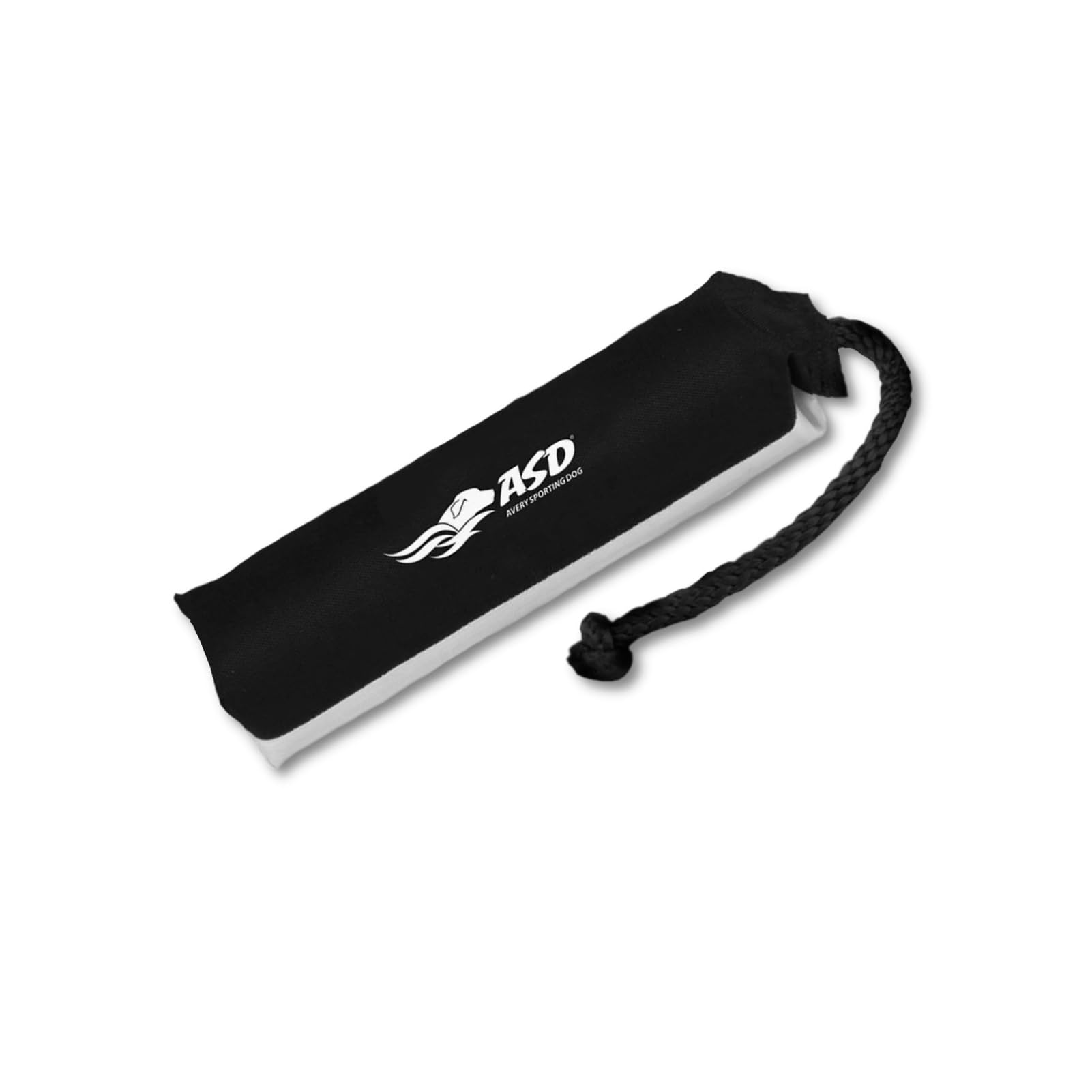 Avery Sporting Dog Canvas Training Bumper water-use image shows water-ready design.