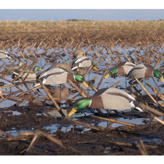 Avery universal motion stakes for Mallard Shell Harvester enhance motion in wind.