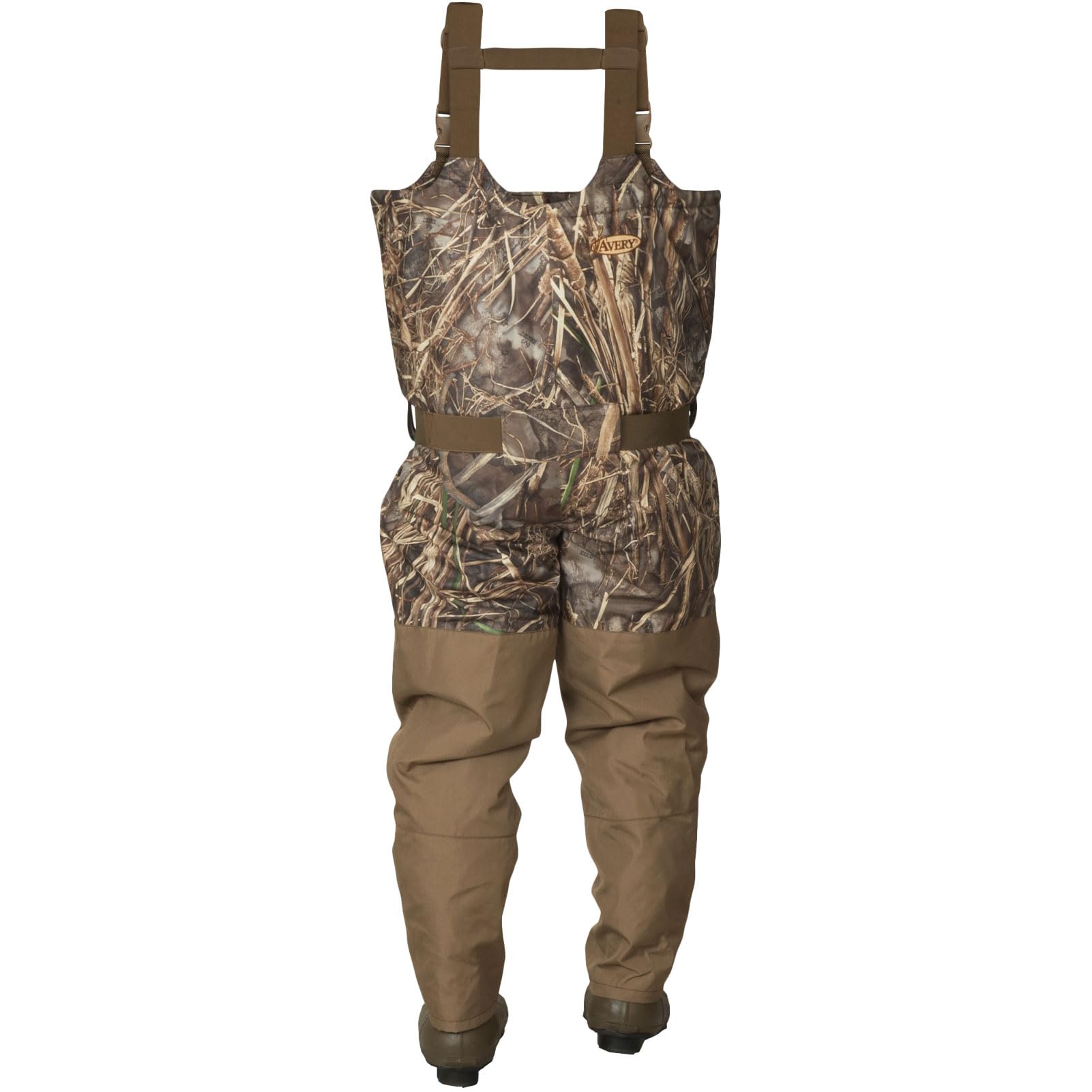 Avery Wader Max7 stitchless crotch seam reduces snags and enhances durability