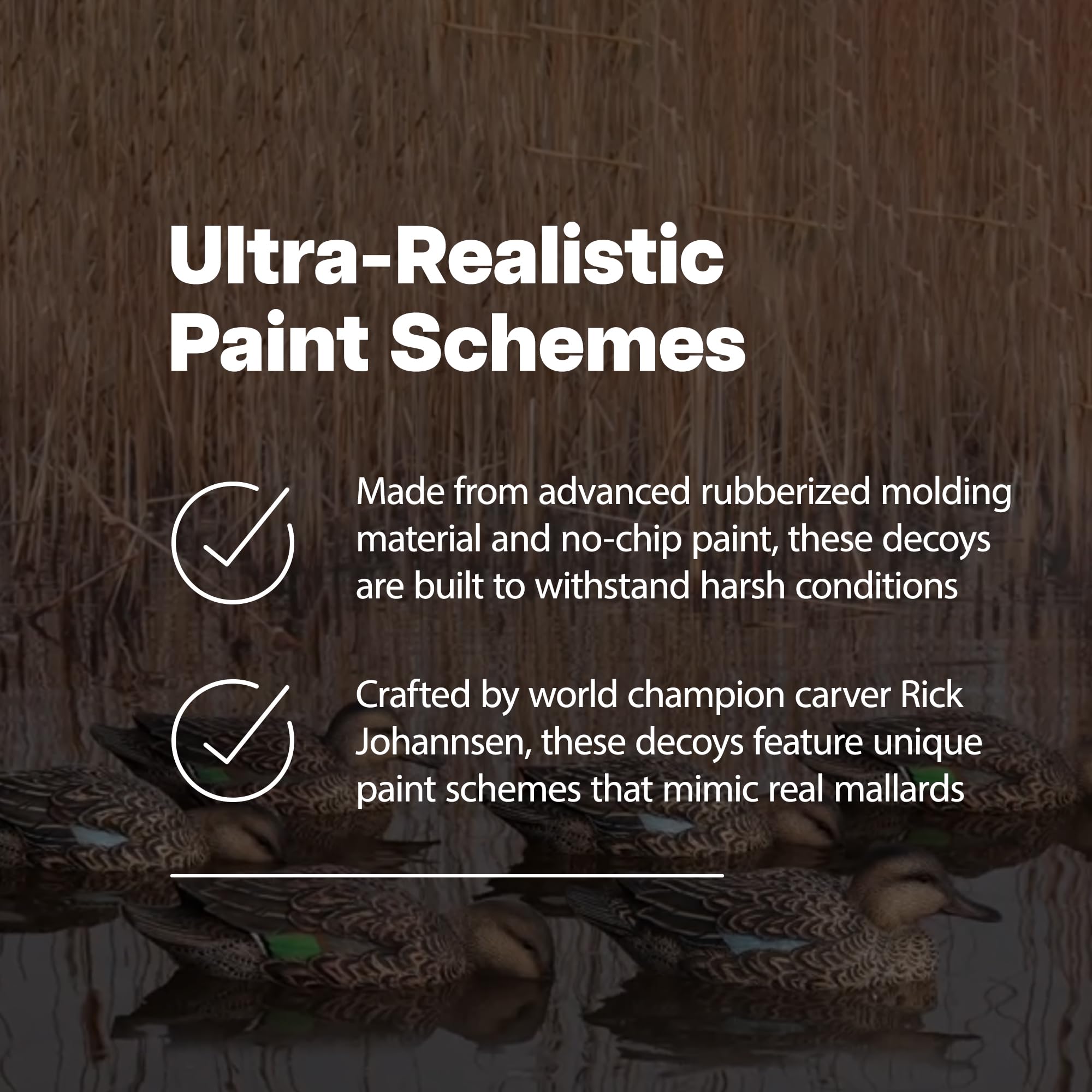 Avian-X AXP mallards with no-chip paint for durable realism.
