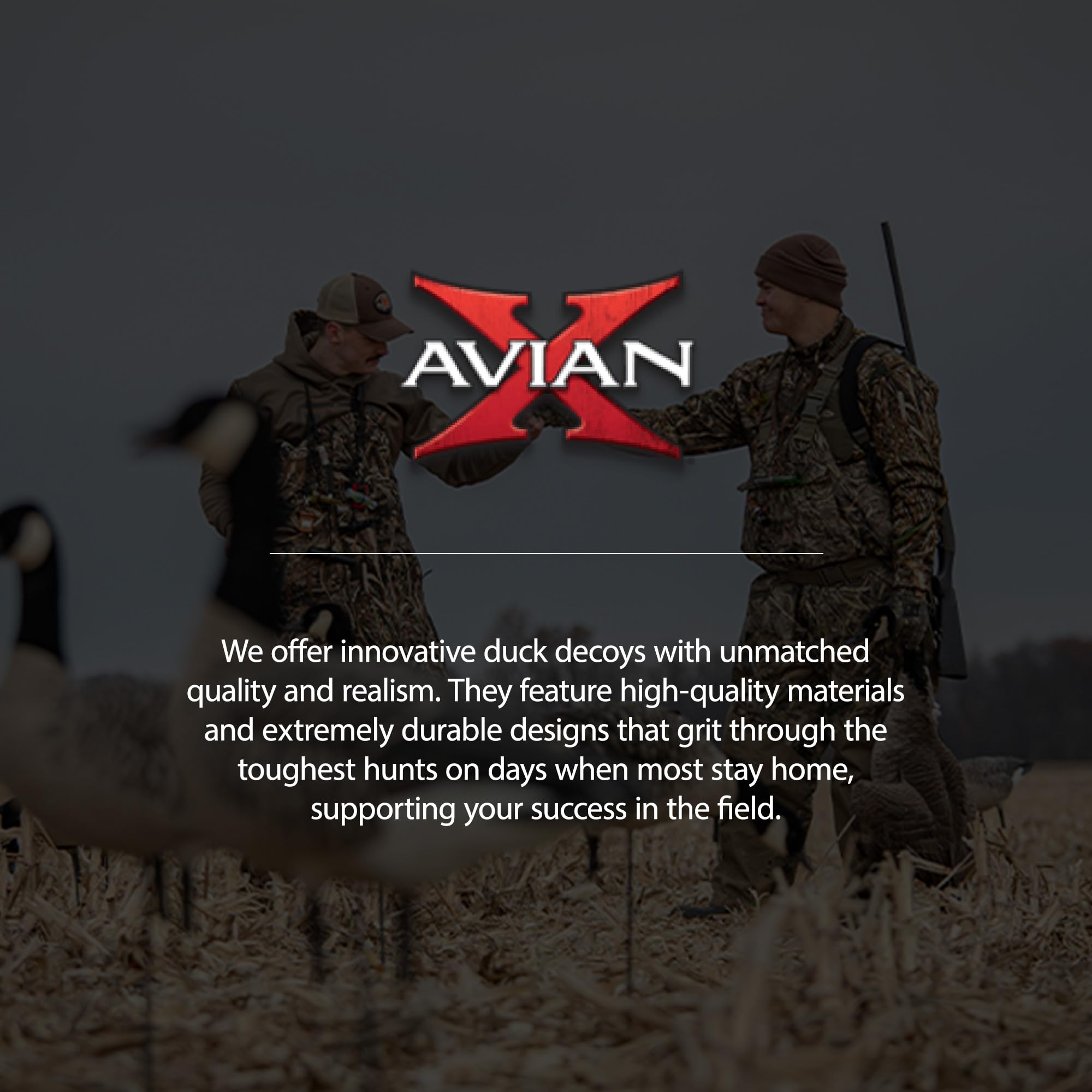 Avian-X AXP Honkers Fusion Pack short-neck feeder decoy provides compact realism