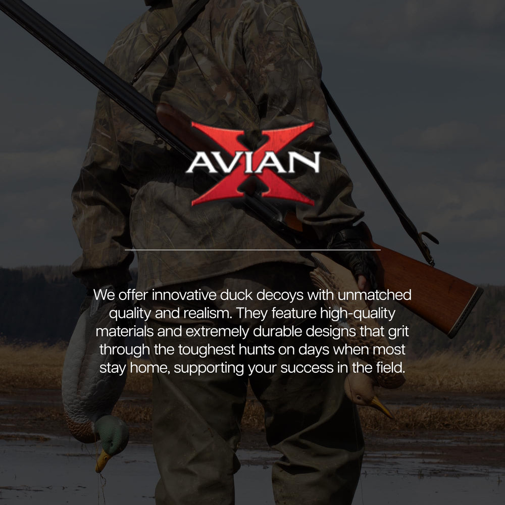 Avian-X Canvasback no-flake paint finish keeps color vivid longer.