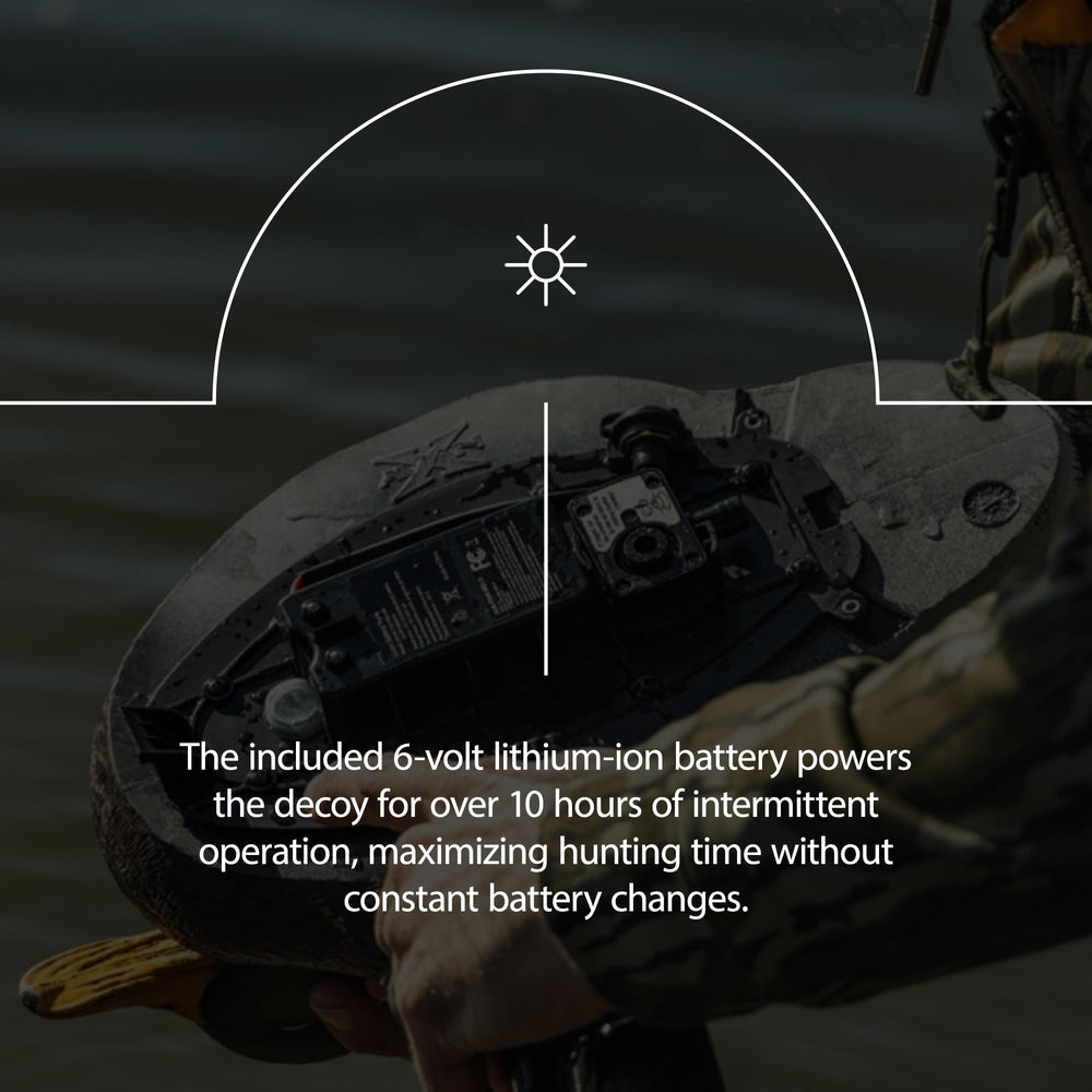 Avian-X Long run-time supports longer sits in challenging weather.