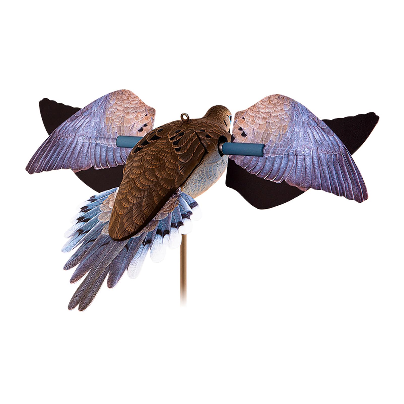 Authentic feather details and natural paint on the PowerFlight Dove