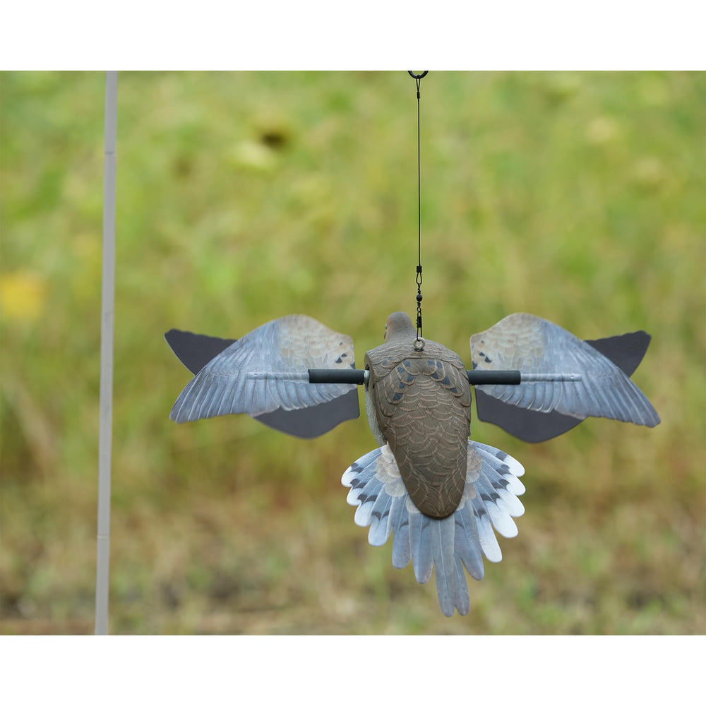 Contrasting wing colors of the PowerFlight Dove improve long-range visibility