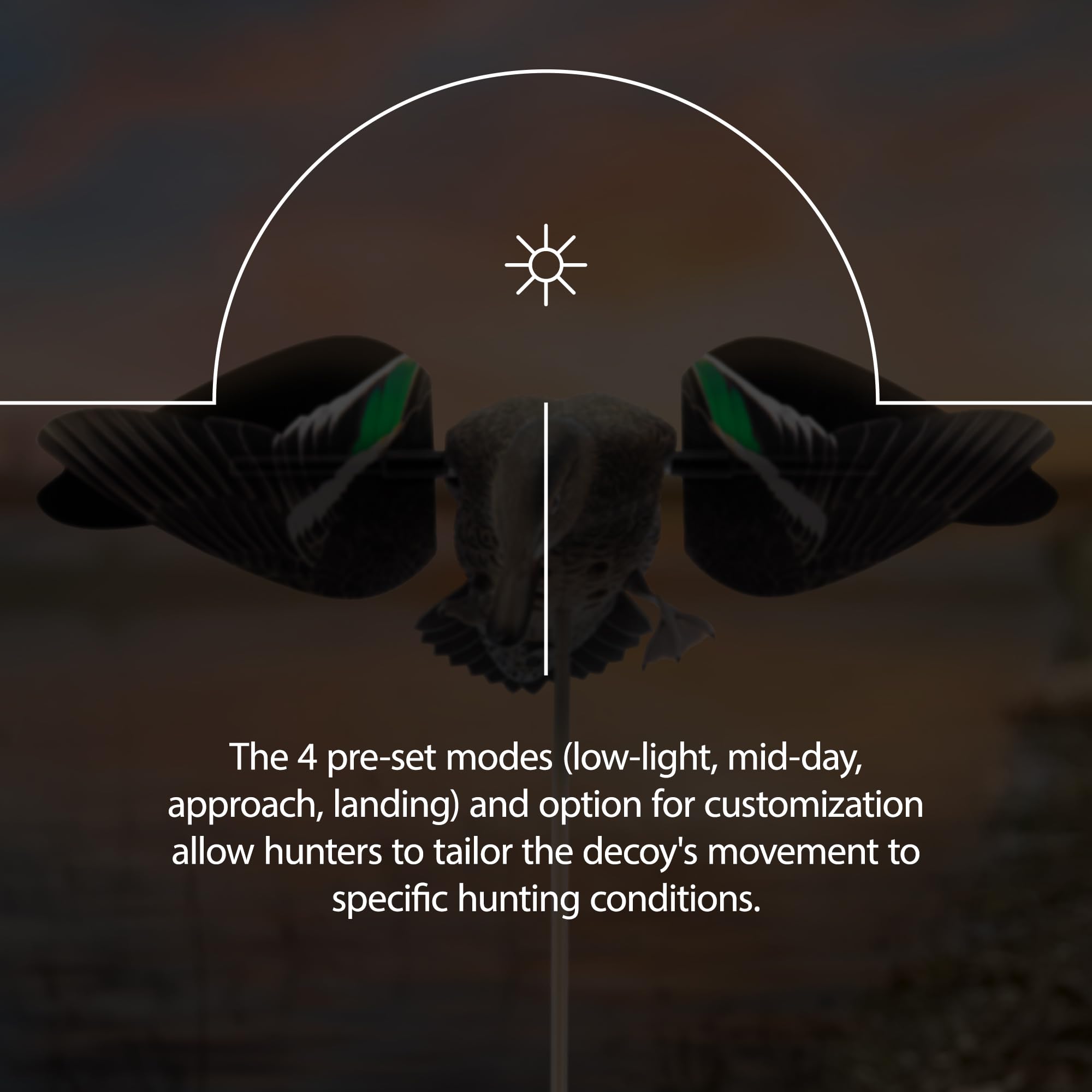 Avian-X PowerFlight wind-ready design performs in winds up to 30 mph.