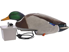Avian-X tip-up mallard feeder creates realistic wake on water