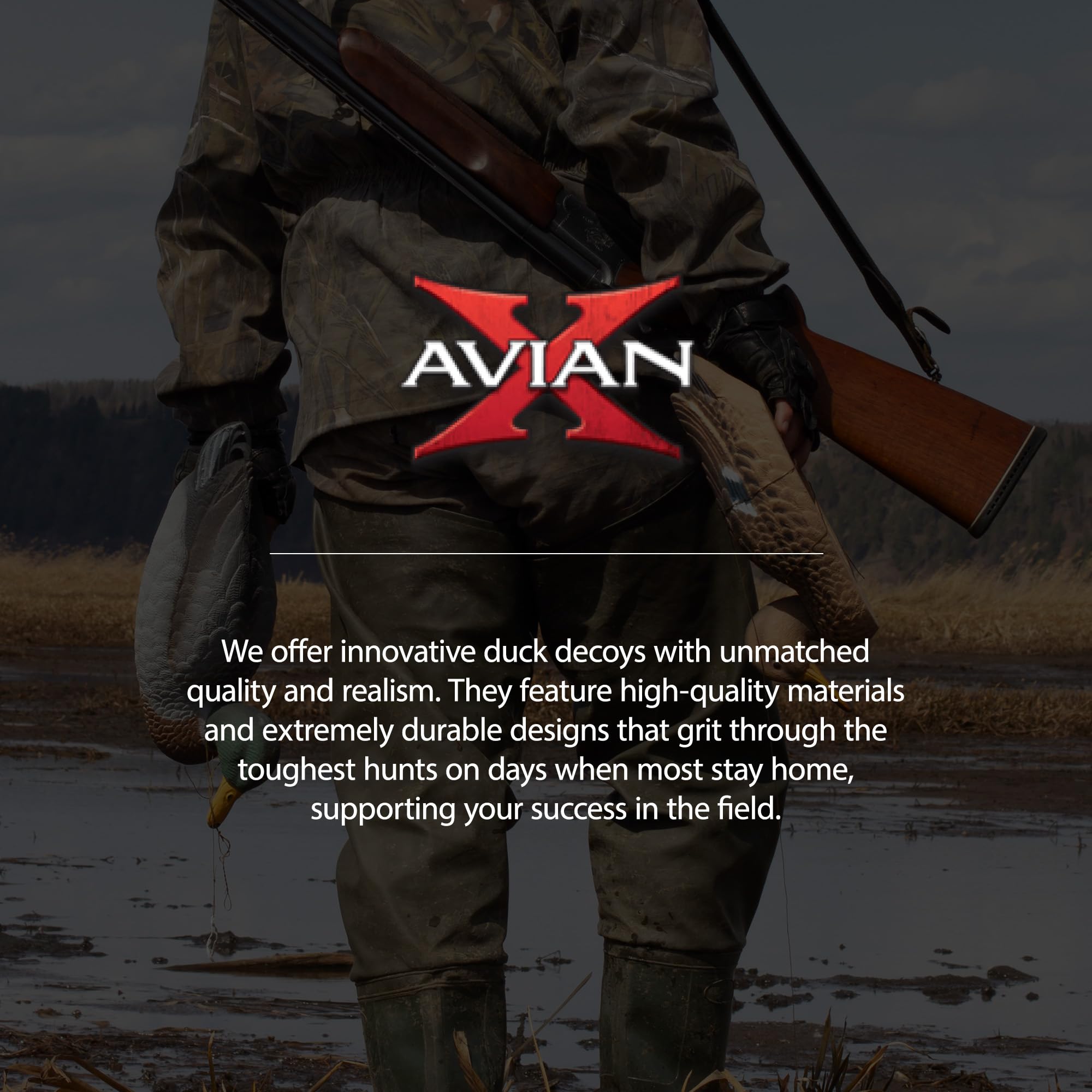Avian-X Topflight decoys feature multicolor finish and rugged construction